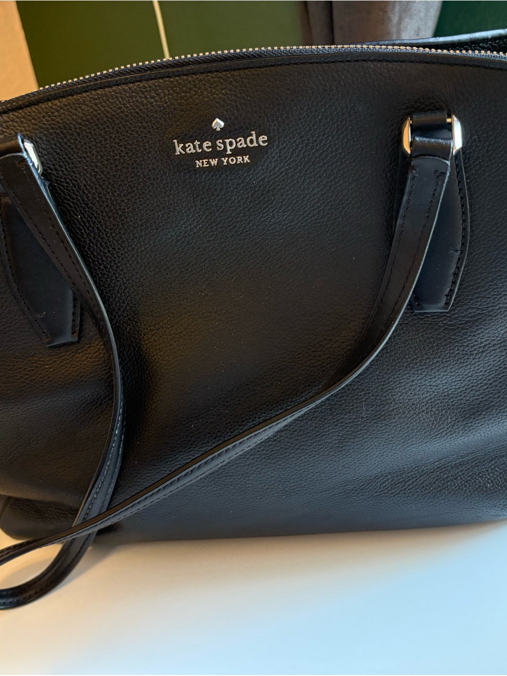 kate spade Black Leather Shoulder Bag